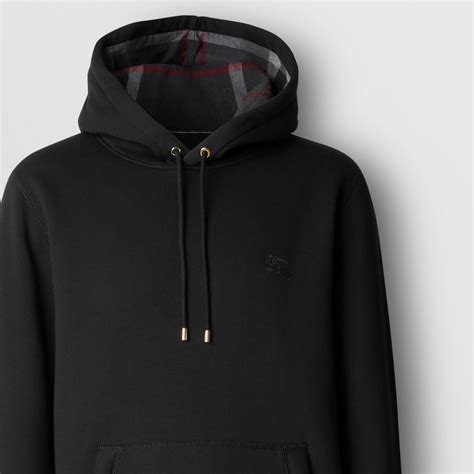 mens black burberry hoodie